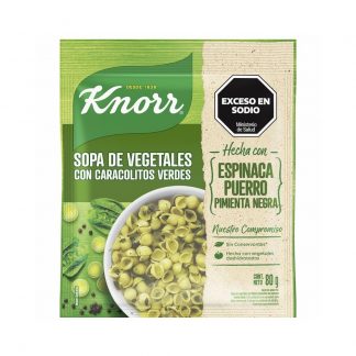 Sopa Casera Knorr Vegetales con Caracoles Verdes