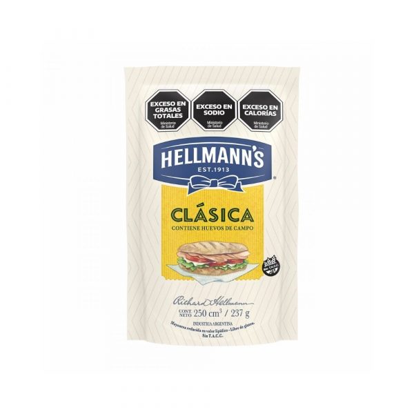 Hellmann’s Mayonesa Vitamina E S/T 237 gr