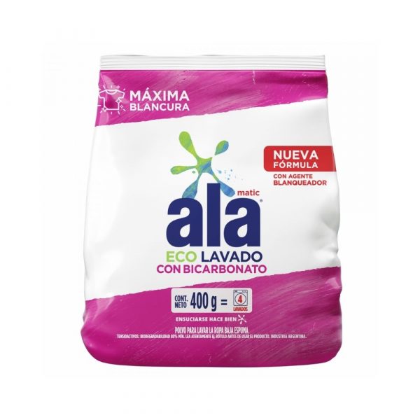 Jabón Ala Matic Ecolavado con Bicarbonato 400 gr