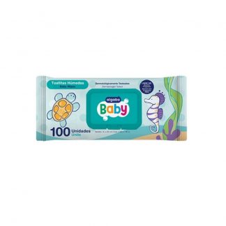 Toallas Húmedas Algabo Baby Wipe c/Tapa 100 unidades