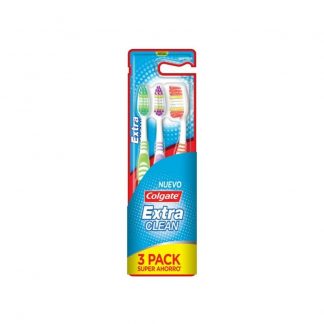 Cepillo Colgate Extra Clean Pack 3 unidades