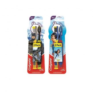 Cepillo Colgate Smile Batman - Mujer Maravilla 6+ 2 unidades