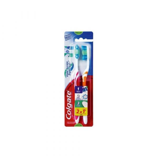 Cepillo Colgate Triple Acción Mediano 2 x 1