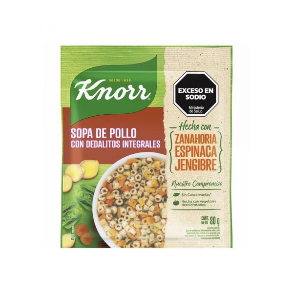 Sopa Casera Knorr Pollo con Dedalito 80 gr