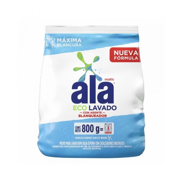 Jabón Ala Matic Eco Lavado 800 gr