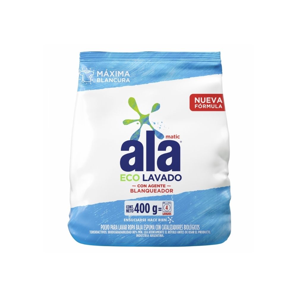 Jabón Ala Matic Eco Lavado 400 gr