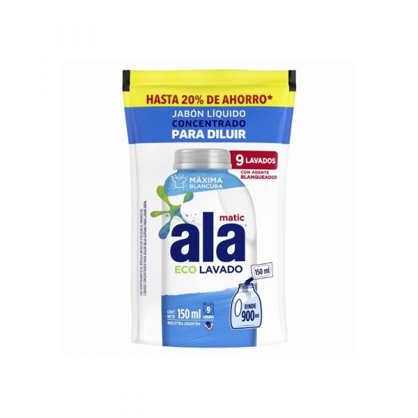 Jabón Ala Líquido Ecolavado 150 ml DP