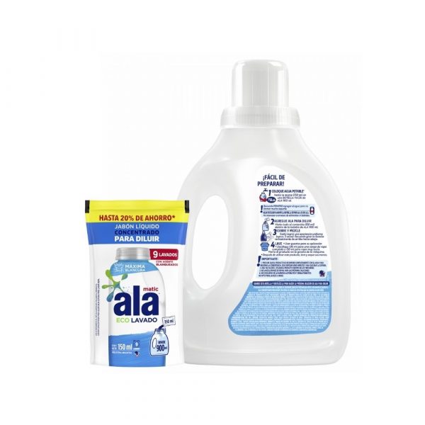 Jabón Ala Líquido Ecolavado 150 ml DP + Botella
