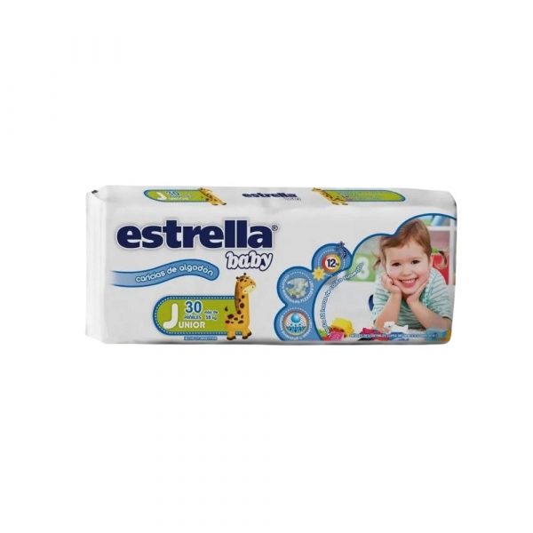 Pañal Estrella Junior +18 kg 30 unidades