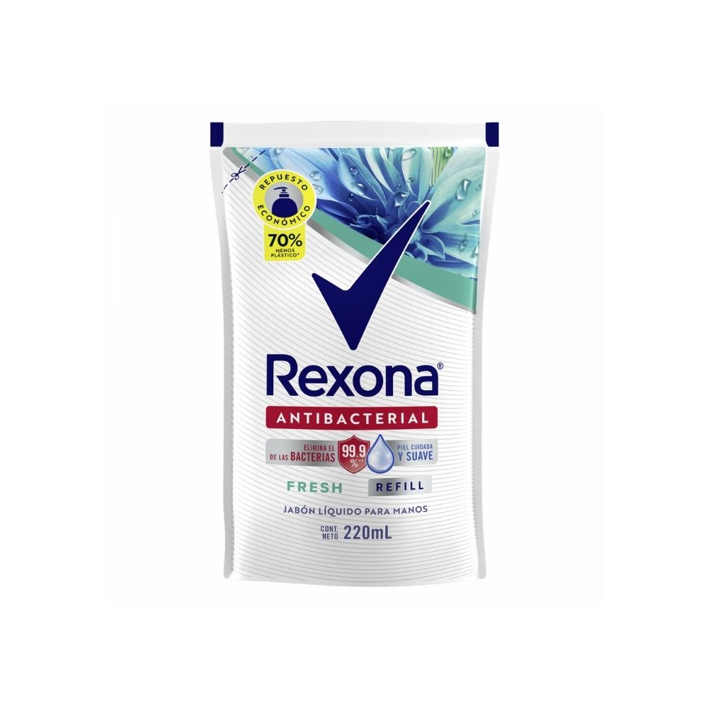 Jabón Líquido Rexona Fresh Antibacterial Refill 220 ml DP
