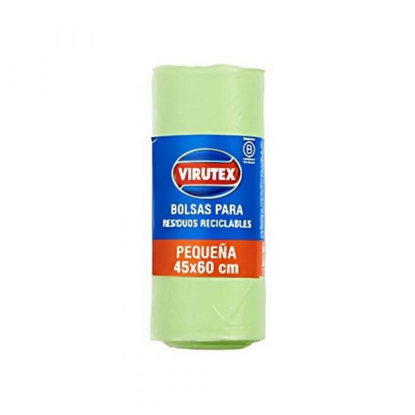 Bolsas Virutex Rollo Verde P 45 x 60 x 20 un.