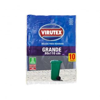 Bolsas Virutex Plana G 80 x 110 x 10 un.