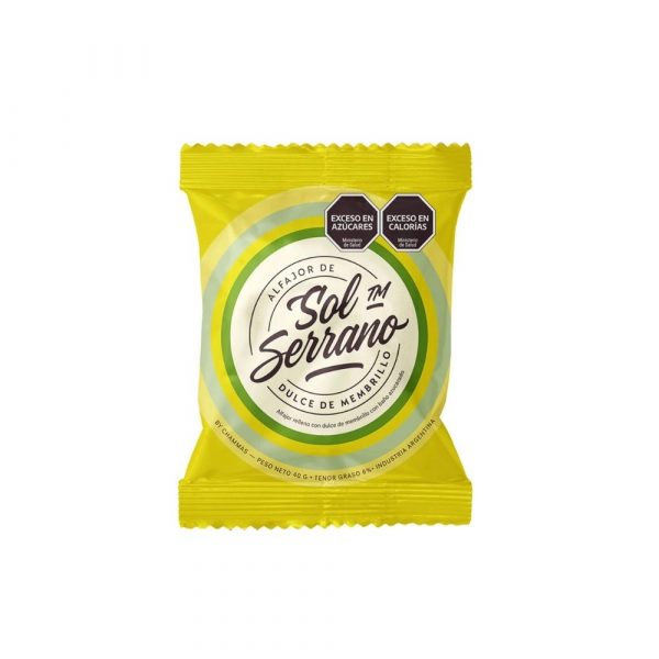 Alfajor Sol Serrano Membrillo 40 gr