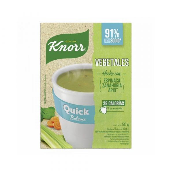 Sopa Quick Knorr Vegetales Balance 50 gr