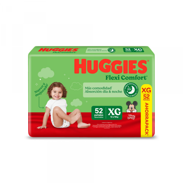 Pañal Huggies Flexi Comfort Ahorro Disney XG x 52 unidades