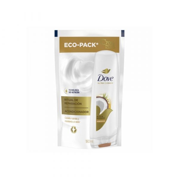 Acondicionador Dove Ritual Reparación Coco Bio Nutrición 180 ml