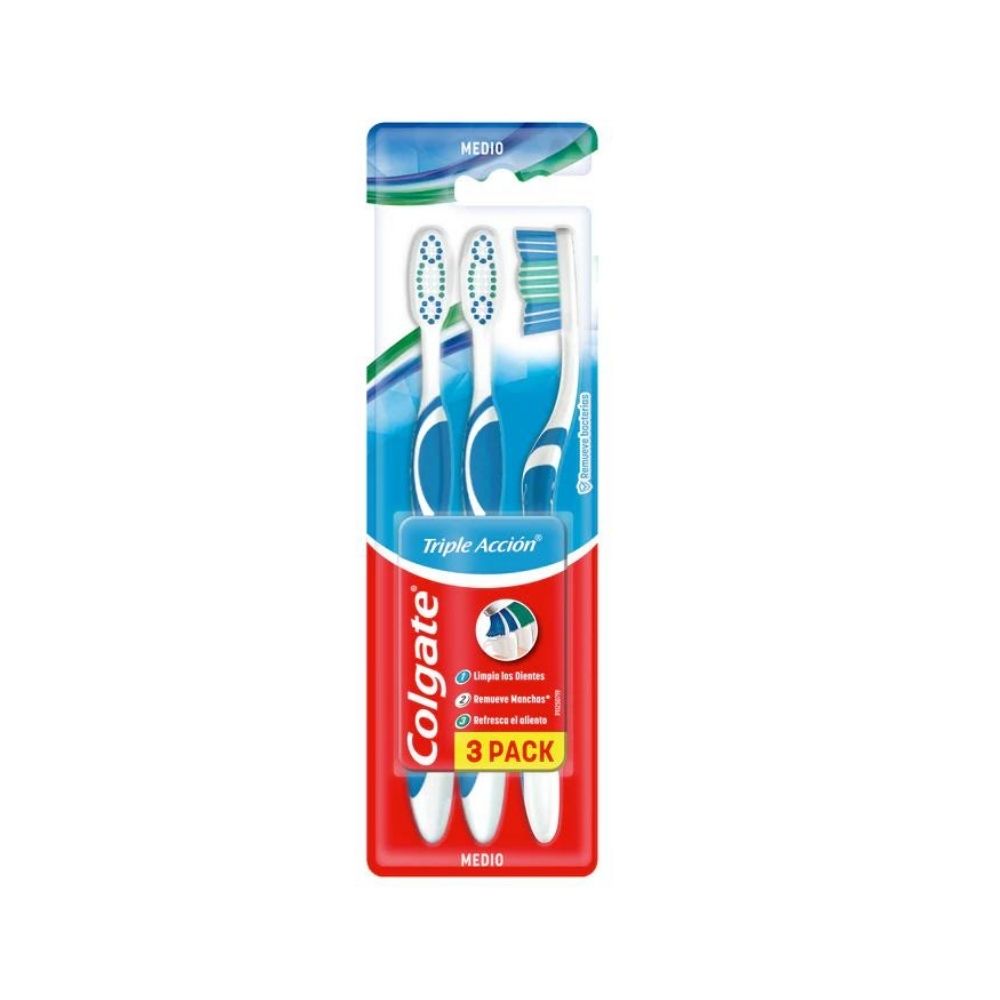 Cepillo Colgate Triple Acción Pack 3 unidades