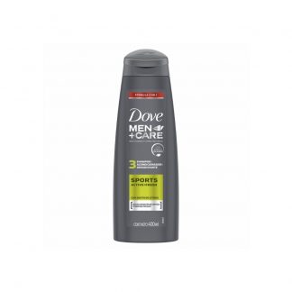 Shampoo Dove Men 3 en 1 Active Fresh 400 ml