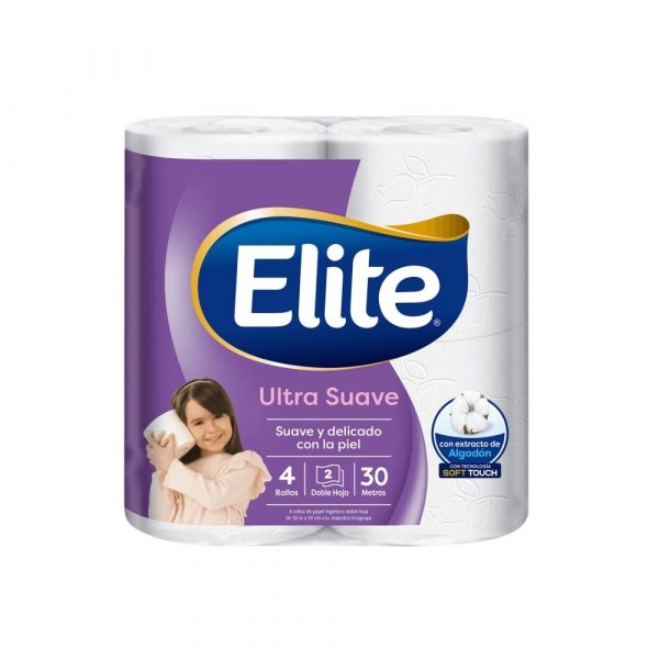 Papel Higiénico Elite DH Ultra Soft Touch 4 unid x 30 mts