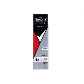 Desodorante Rexona Antitranspirante Men Clinical Sport 96 hs 150 ml