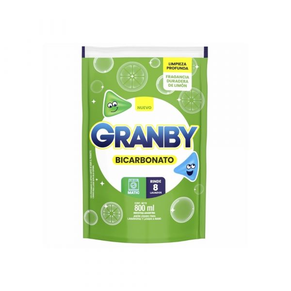 Jabón Granby Líquido Limón con Bicarbonato 800 ml DP