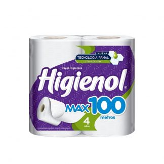 Papel Higiénico Higienol Max Panal con Aloe 4 unid x 100 mts