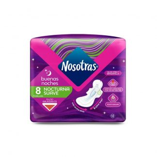 Toallas Nosotras Nocturnas Suave (Max-Cur) 8 unidades