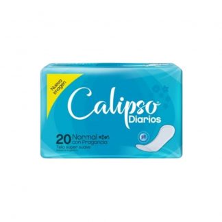 Protectores Calipso Normal con Desodorante Tela Super Suave 20 unidades