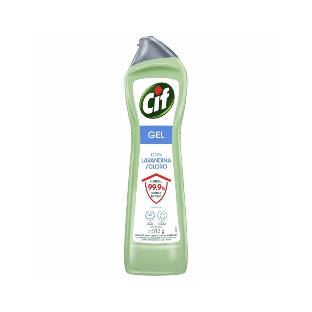 CIF Gel con Lavandina y Cloro 513 ml