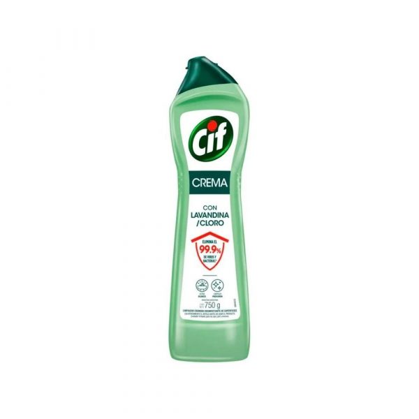 CIF Crema con Lavandina y Cloro 750 gr