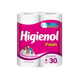 Papel Higienol Fresh HS 4 unid x 30 mts