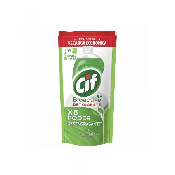 Detergente CIF Bioactive Lima 450 ml DP