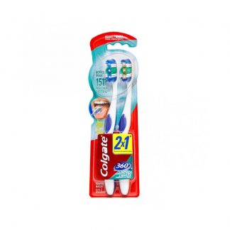 Cepillo Colgate 360 Limpieza Completa Suave 2 unidades