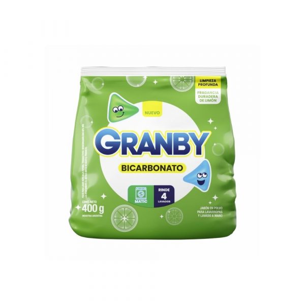 Jabón Granby Matic Limón con Bicarbonato 400 gr