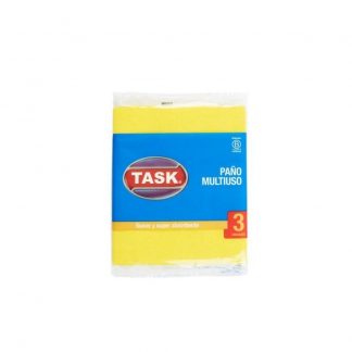 Paño Task Amarillo Multiuso 3 unidades