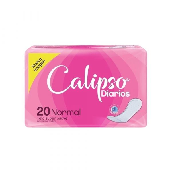 Protectores Calipso Normal sin Desodorante Tela Super Suave 20 unidades