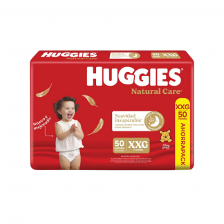 Pañal Huggies Natural Care Tec. Xtra-Care XXG x 50 unidades