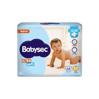 Pañal Babysec Ultra Soft Superpack M x 68 unidades