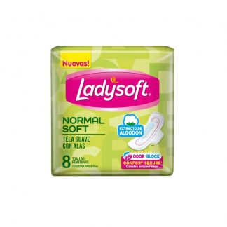 Toallas Ladysoft Normal Soft c/Alas 8 unidades