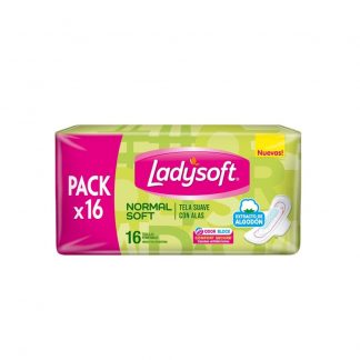 Toallas Ladysoft Normal Soft Pack Ahorro 16 unidades