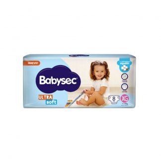 Pañal Babysec Ultra Soft Regulares XG x 8 unidades