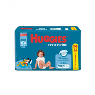 Pañal Huggies Protect Plus Pack Ahorro XG x 52 unidades