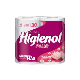 Papel Higiénico Higienol DH Fusion con Manzanilla y Loto 4 unid x 30 mts
