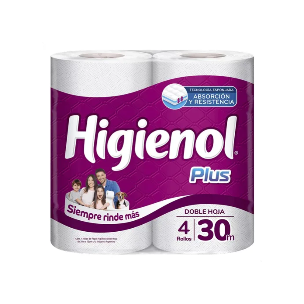 Papel Higiénico Higienol DH Fusion 4 unid x 30 mts