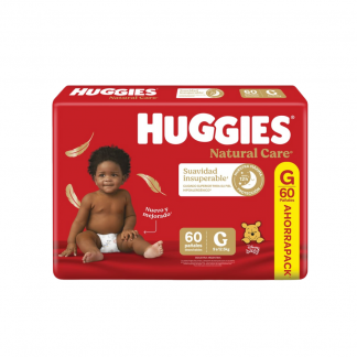 Pañal Huggies Natural Care G x 60 unidades