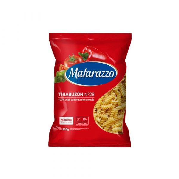 Fideos Matarazzo Tirabuzón Nº 28 500 gr