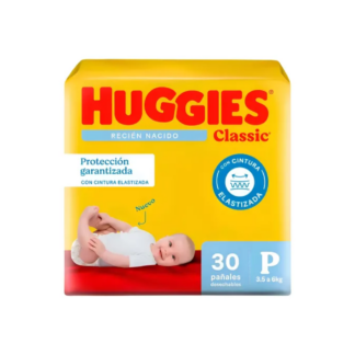 Pañal Huggies Classic Mega P x 30 unidades