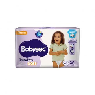 Pañal Babysec Premium Soft Super Pack XG x 48 unidades
