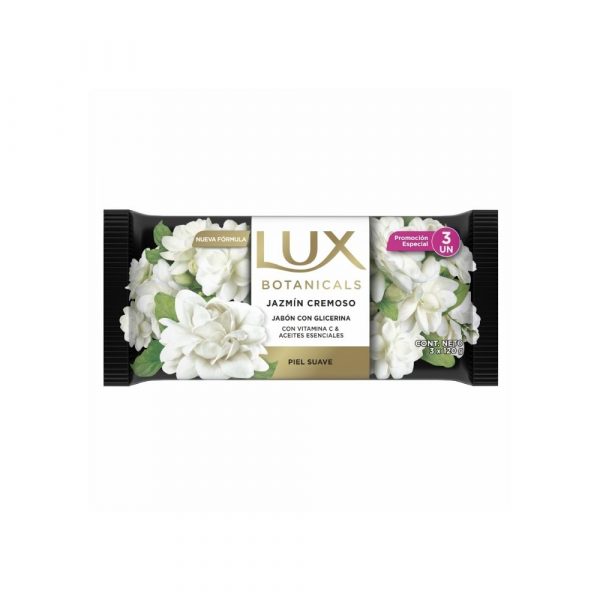Jabón Lux Botanic Jazmín Cremoso 3 unid x 120 gr
