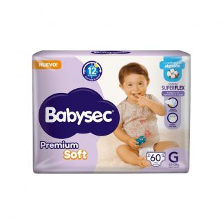 Pañal Babysec Premium Soft Super Pack G x 60 unidades